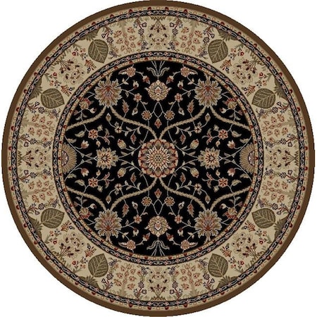 Concord Global 7 ft. 10 in. x 9 ft. 10 in. Kashan Heriz - Anthracite 28337
